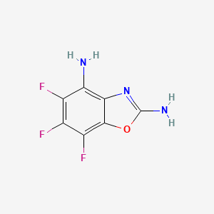 molecular formula C7H4F3N3O B7963183 Trifluoro-1,3-benzoxazole-2,4-diamine 
