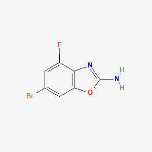 molecular formula C7H4BrFN2O B7963184 6-Bromo-4-fluoro-1,3-benzoxazol-2-amine 