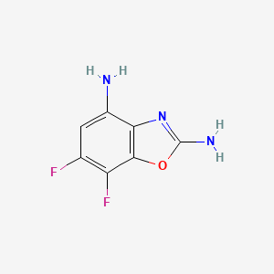 6,7-Difluoro-1,3-benzoxazole-2,4-diamine