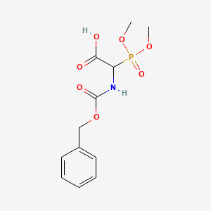 molecular formula C12H16NO7P B7963245 Acetic acid, (dimethoxyphosphinyl)[[(phenylmethoxy)carbonyl]amino]- CAS No. 89525-07-5