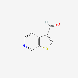 molecular formula C8H5NOS B7963287 Thieno[2,3-C]pyridine-3-carbaldehyde 