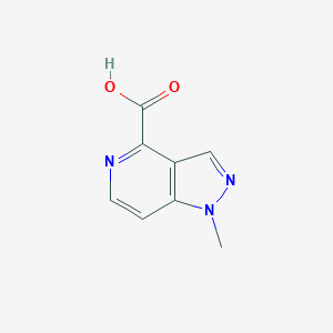 molecular formula C8H7N3O2 B7963315 1-methyl-1H-pyrazolo[4,3-c]pyridine-4-carboxylic acid 