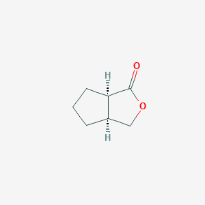 molecular formula C7H10O2 B7963353 cis-Hexahydro-cyclopenta[c]furan-1-one 