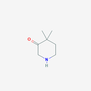 molecular formula C7H13NO B7963362 4,4-Dimethyl-piperidin-3-one 
