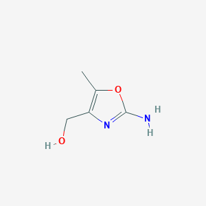 molecular formula C5H8N2O2 B7963374 (2-Amino-5-methyl-oxazol-4-yl)-methanol 