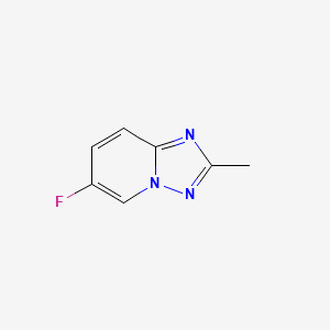 molecular formula C7H6FN3 B7963409 6-Fluoro-2-methyl-[1,2,4]triazolo[1,5-a]pyridine 
