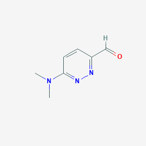 molecular formula C7H9N3O B7963416 6-(Dimethylamino)pyridazine-3-carbaldehyde 