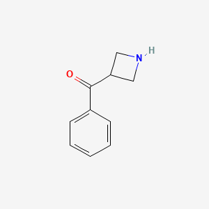molecular formula C10H11NO B7963464 3-苯甲酰基氮杂环丁烷 