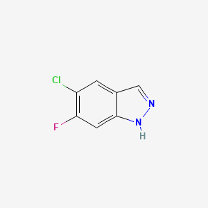 molecular formula C7H4ClFN2 B7963492 5-Chloro-6-fluoro-1H-indazole 