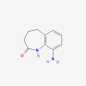 molecular formula C10H12N2O B7963495 9-Amino-1,3,4,5-tetrahydro-1-benzazepin-2-one 