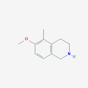 molecular formula C11H15NO B7963512 6-Methoxy-5-methyl-1,2,3,4-tetrahydro-isoquinoline 
