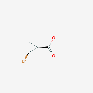 molecular formula C5H7BrO2 B7963532 cis-Methyl 2-bromocyclopropanecarboxylate 