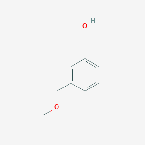 molecular formula C11H16O2 B7963543 2-[3-(Methoxymethyl)phenyl]propan-2-ol CAS No. 112766-35-5