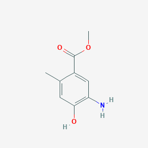 molecular formula C9H11NO3 B7963550 Methyl 5-amino-4-hydroxy-2-methylbenzoate CAS No. 1163281-03-5