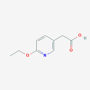 molecular formula C9H11NO3 B7963551 2-(6-Ethoxypyridin-3-yl)acetic acid 