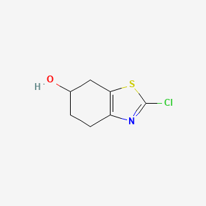 molecular formula C7H8ClNOS B7963561 2-Chloro-4,5,6,7-tetrahydrobenzo[d]thiazol-6-ol 