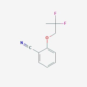 molecular formula C10H9F2NO B7963583 2-(2,2-Difluoropropoxy)benzonitrile 
