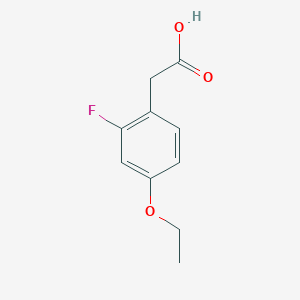 molecular formula C10H11FO3 B7963596 2-(4-Ethoxy-2-fluorophenyl)acetic acid 