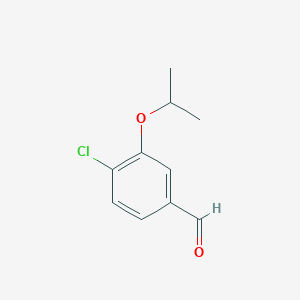 molecular formula C10H11ClO2 B7963597 4-Chloro-3-(propan-2-yloxy)benzaldehyde 