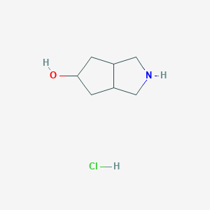 molecular formula C7H14ClNO B7963638 Octahydrocyclopenta[c]pyrrol-5-ol HCl 
