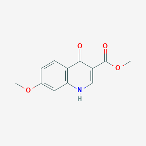 molecular formula C12H11NO4 B7963679 Methyl 4-hydroxy-7-methoxyquinoline-3-carboxylate 