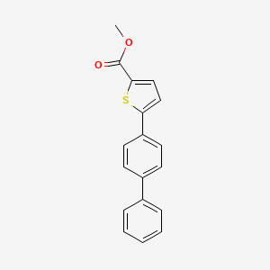 molecular formula C18H14O2S B7963692 Methyl 5-(4-phenylphenyl)thiophene-2-carboxylate CAS No. 37910-12-6