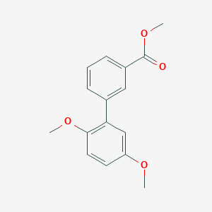 molecular formula C16H16O4 B7963699 Methyl 3-(2,5-dimethoxyphenyl)benzoate 