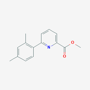 molecular formula C15H15NO2 B7963748 Methyl 6-(2,4-dimethylphenyl)pyridine-2-carboxylate CAS No. 1820717-30-3