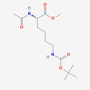 molecular formula C14H26N2O5 B7963749 methyl (2S)-6-{[(tert-butoxy)carbonyl]amino}-2-acetamidohexanoate 