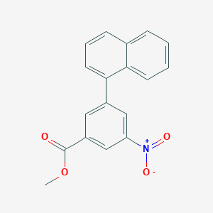 molecular formula C18H13NO4 B7963790 Methyl 3-(naphthalen-1-YL)-5-nitrobenzoate 