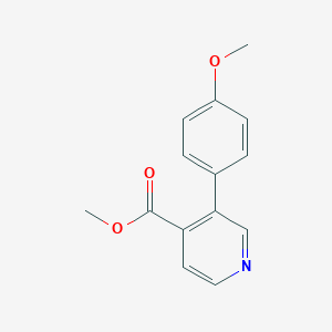molecular formula C14H13NO3 B7963868 Methyl 3-(4-methoxyphenyl)pyridine-4-carboxylate 