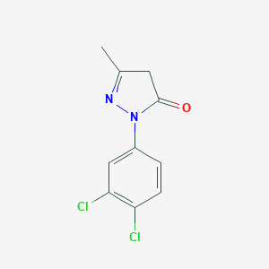 molecular formula C10H8Cl2N2O B079639 2-(3,4-二氯苯基)-2,4-二氢-5-甲基-3H-吡唑-3-酮 CAS No. 13124-17-9