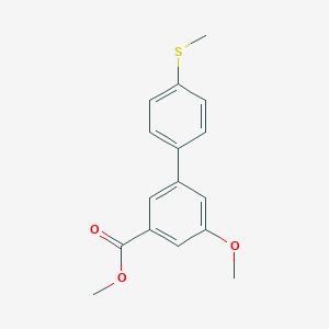 molecular formula C16H16O3S B7963976 Methyl 3-methoxy-5-[4-(methylsulfanyl)phenyl]benzoate CAS No. 1820609-17-3