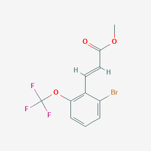 Methyl (2E)-3-[2-bromo-6-(trifluoromethoxy)phenyl]prop-2-enoate