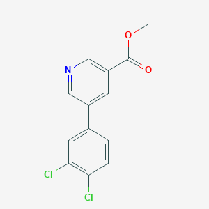 molecular formula C13H9Cl2NO2 B7963997 Methyl 5-(3,4-dichlorophenyl)pyridine-3-carboxylate 