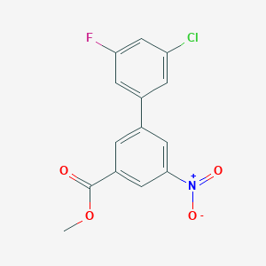 Methyl 3-(3-chloro-5-fluorophenyl)-5-nitrobenzoate