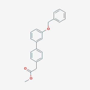 molecular formula C22H20O3 B7964084 Methyl 2-{4-[3-(benzyloxy)phenyl]phenyl}acetate CAS No. 1820618-01-6