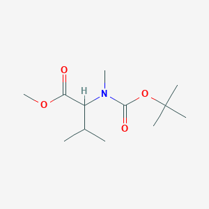 molecular formula C12H23NO4 B7964092 Methyl n-(tert-butoxycarbonyl)-n-methylvalinate 