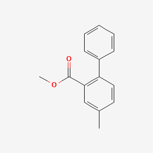 molecular formula C15H14O2 B7964099 4-Methyl-biphenyl-2-carboxylic acid methyl ester 