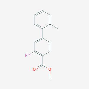 molecular formula C15H13FO2 B7964105 Methyl 2-fluoro-4-(2-methylphenyl)benzoate 