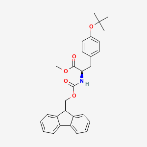 molecular formula C29H31NO5 B7964158 Methyl (2R)-3-[4-(tert-butoxy)phenyl]-2-{[(9H-fluoren-9-ylmethoxy)carbonyl]amino}propanoate CAS No. 1820576-23-5