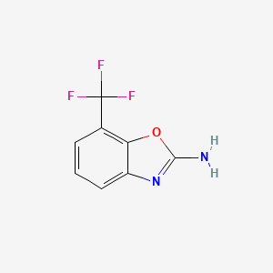 molecular formula C8H5F3N2O B7964166 7-(Trifluoromethyl)benzo[d]oxazol-2-amine 