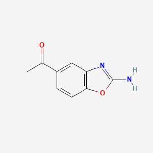 molecular formula C9H8N2O2 B7964174 1-(2-Aminobenzo[d]oxazol-5-yl)ethanone 
