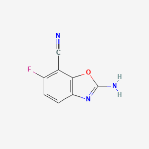 2-Amino-6-fluoro-1,3-benzoxazole-7-carbonitrile