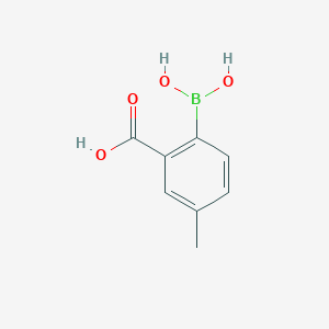 molecular formula C8H9BO4 B7964215 2-Borono-5-methylbenzoic acid 