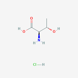 molecular formula C4H10ClNO3 B7964235 (2R,3S)-2-Amino-3-hydroxybutanoic acid hydrochloride 