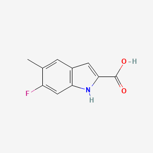 molecular formula C10H8FNO2 B7964263 6-Fluoro-5-methyl-1H-indole-2-carboxylic acid CAS No. 1049685-22-4