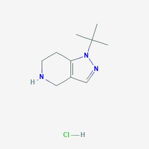 molecular formula C10H18ClN3 B7964270 1-Tert-butyl-4,5,6,7-tetrahydropyrazolo[4,3-c]pyridine;hydrochloride 