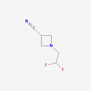 molecular formula C6H8F2N2 B7964290 1-(2,2-Difluoroethyl)azetidine-3-carbonitrile 