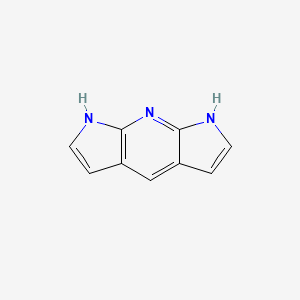 molecular formula C9H7N3 B7964297 1,7-Dihydrodipyrrolo[2,3-b:3',2'-e]pyridine CAS No. 1000342-79-9